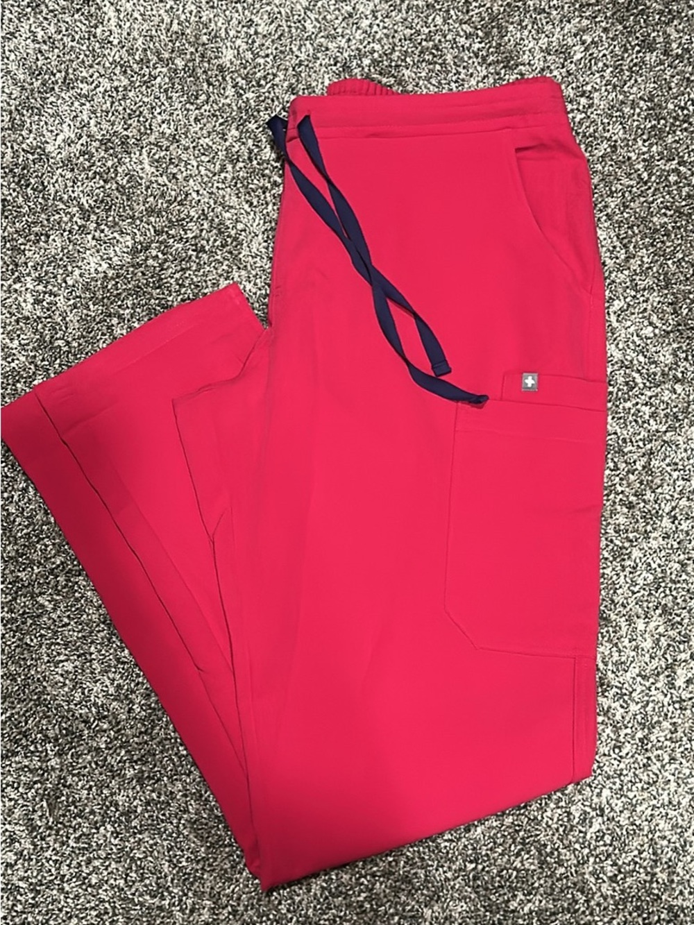Figs Women's Straight Leg Scrub Pants in ultra rose